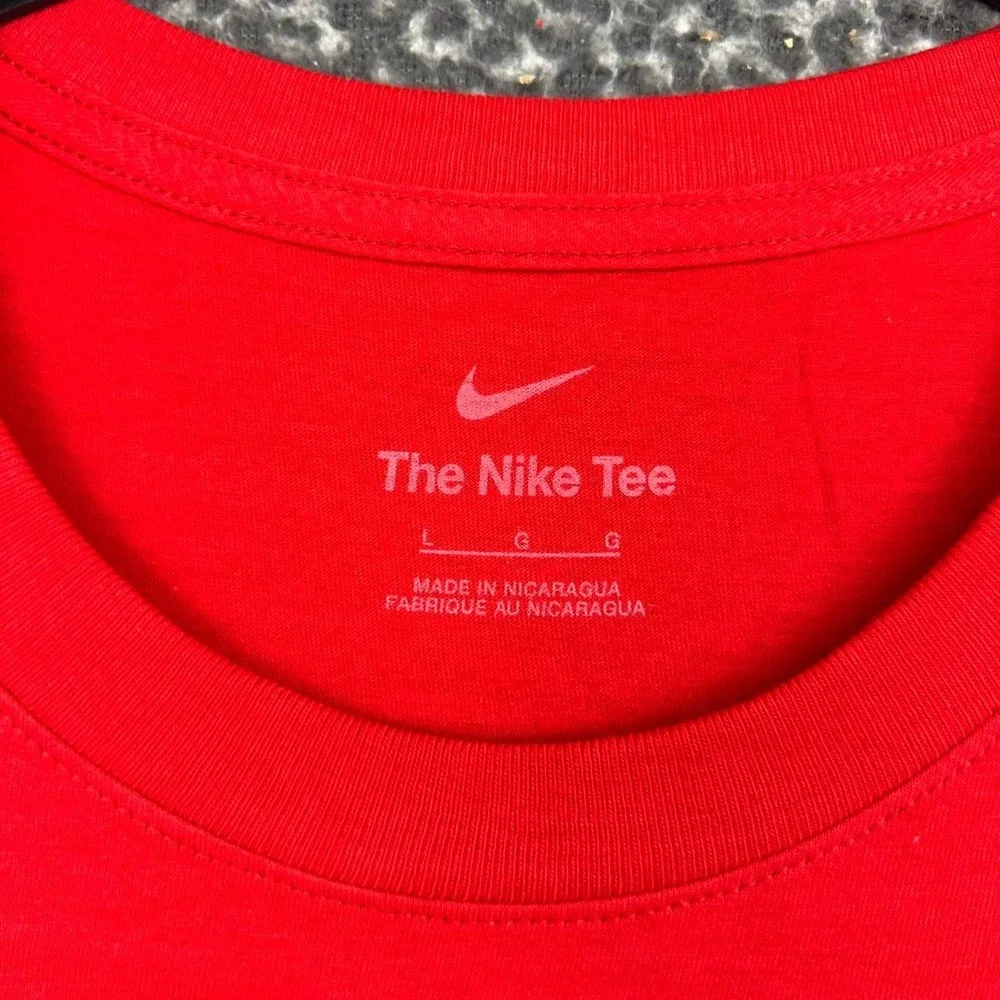 Nike Georgia Bulldogs Shirt Men Large Red Long Sleeve NCAA Cotton New L